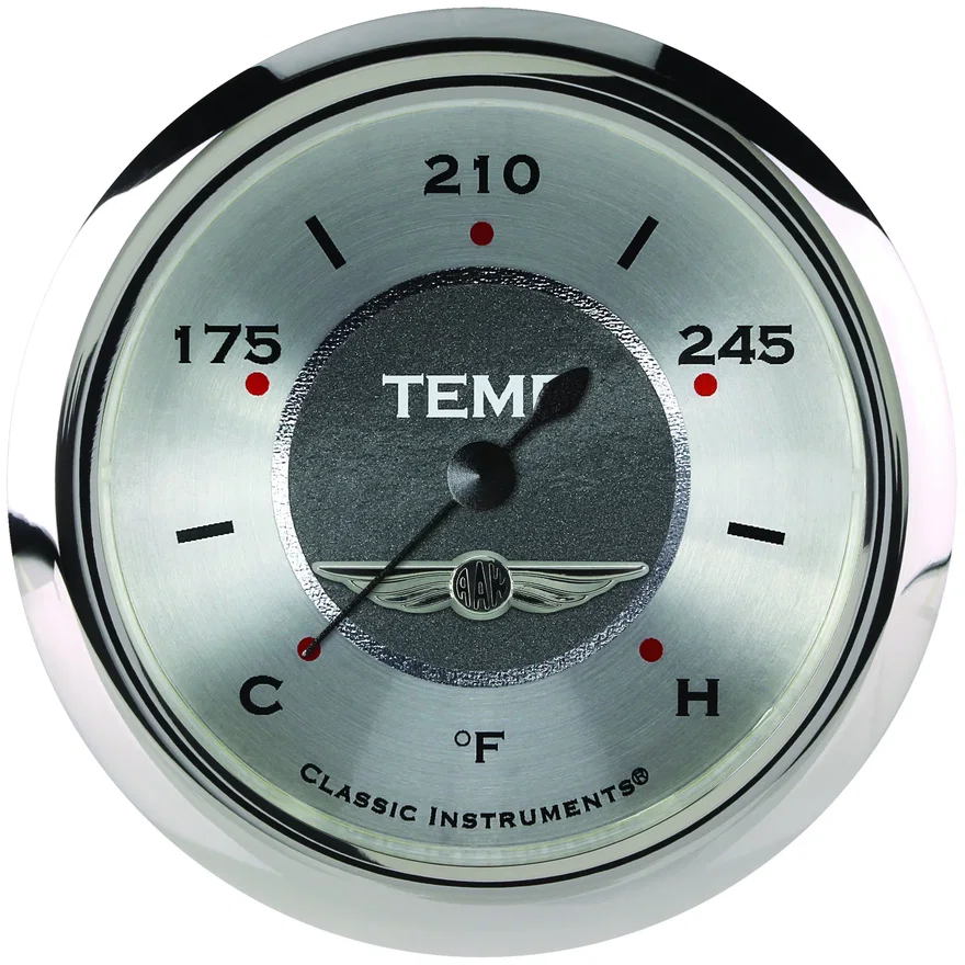 All American 2-5/8" Full Sweep Water Temperature Gauge