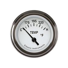 Tetra White 2-1/8" Water Temperature Gauge image 1