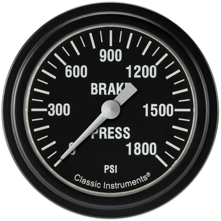 Hot Rod Series 2-5/8" Brake Pressure Gauge - Full Sweep