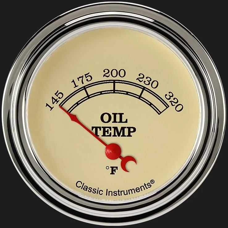 Vintage 2-5/8" Oil Temperature Gauge