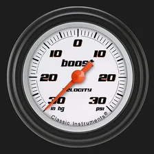 Velocity White 2-1/8" Boost/Vac Gauge image 1