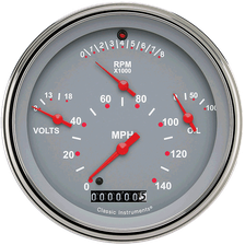 Tetra Series Gray Combination Gauge image 1