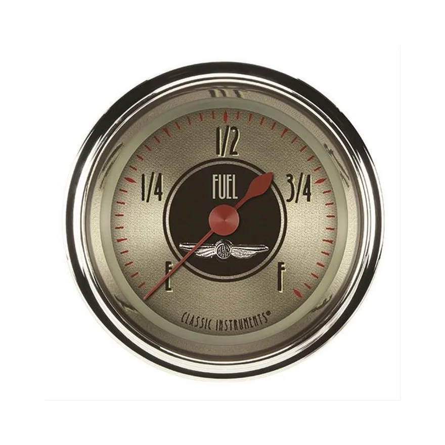 All American Nickel 2-1/8" Fuel Level Gauge