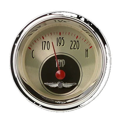 All American Nickel 2-1/8" Water Temperature Gauge