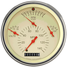 Tetra Series Tan Combination Gauge image 1
