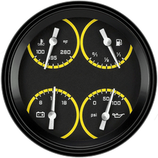 AutoCross Yellow 5" Quad (0-90 Ohm) image 1