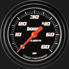 Velocity Black 2-5/8" Boost Gauge (60 PSI) image 1