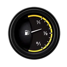 AutoCross Yellow 2-1/8" Fuel Level Gauge image 1