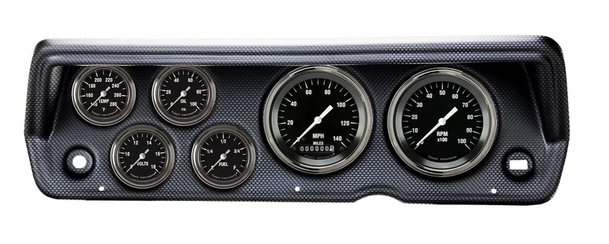 1970-76 Duster Hot Rod Full Sweep Six Gauge Set Mopar