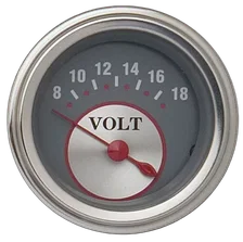 Silver Series 2-1/8" Volt Gauge image 1