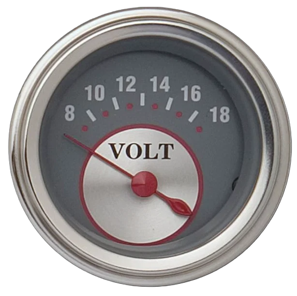 Silver Series 2-1/8" Volt Gauge