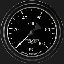 Moal Bomber 2-5/8" Oil Pressure Gauge image 1