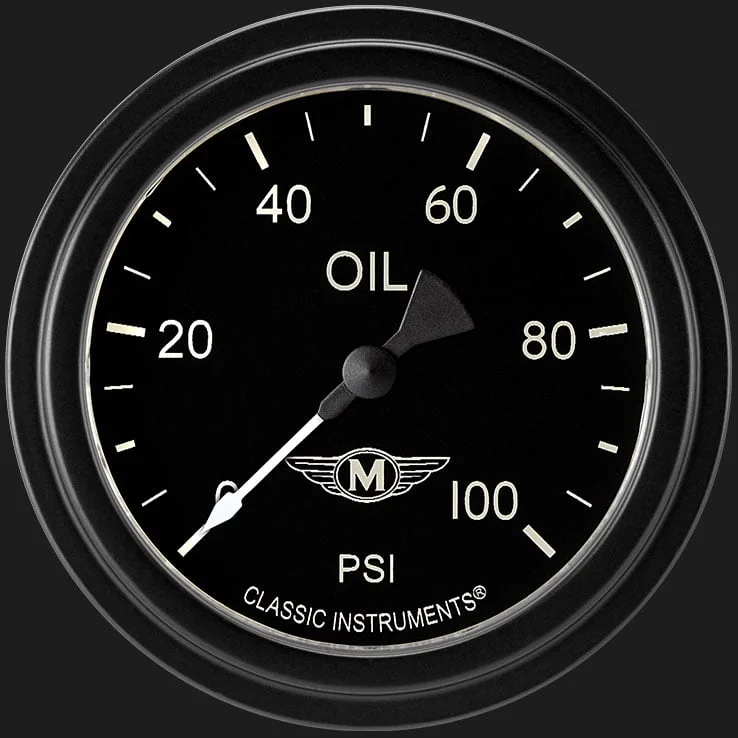Moal Bomber 2-5/8" Oil Pressure Gauge