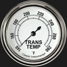 White 2-5/8" Transmission Temperature Gauge image 1