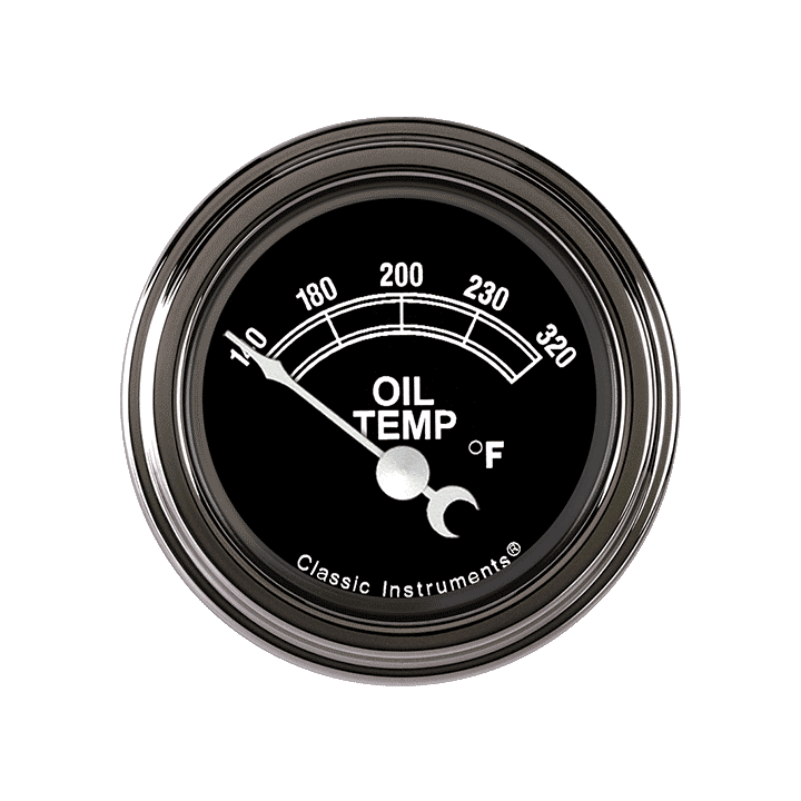Traditional 2-1/8" Oil Temperature Gauge
