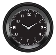 AutoCross Gray 3-3/8" Clock image 1