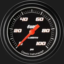 Velocity Black 2-5/8" Fuel Pressure Gauge (100 PSI) image 1