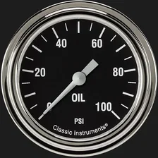 Hot Rod 2-5/8" Oil Pressure Gauge image 1