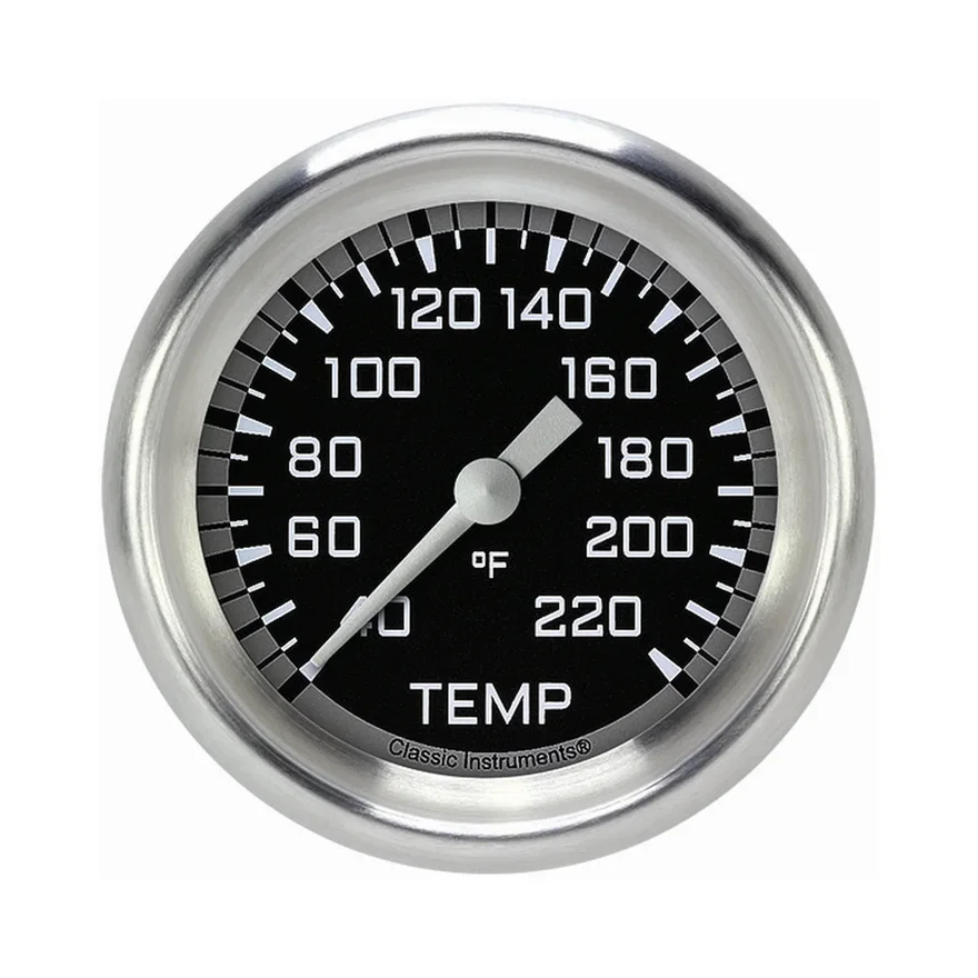 Autocross Gray 2-5/8" Stock Eliminator Tempature Gauge