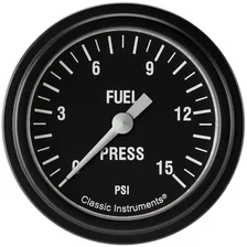 Hot Rod 2-5/8" Fuel Pressure Electric Gauge (15 PSI) image 1