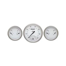 White Hot 5" SpeedTach with Two 3" Gauges GM image 1