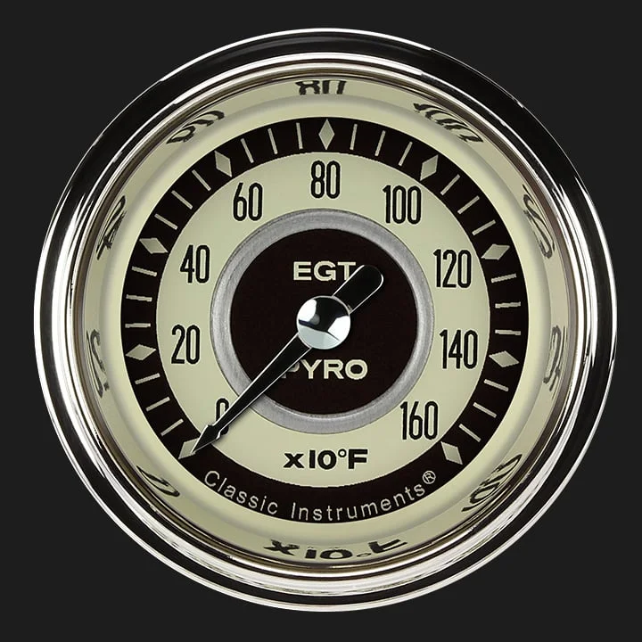 Nostalgia 2-1/8" Pyrometer Full Sweep