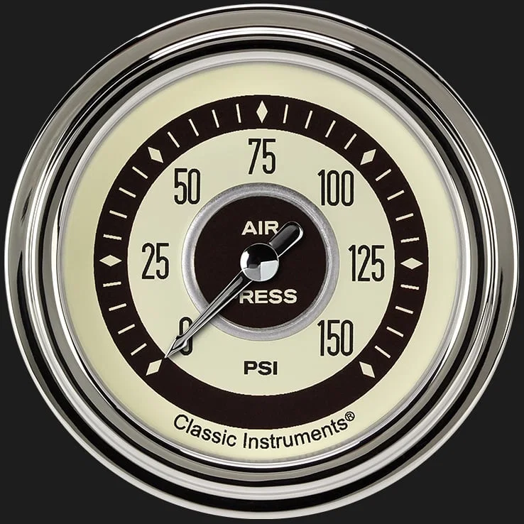Nostalgia VT 2-5/8" Air Pressure Gauge