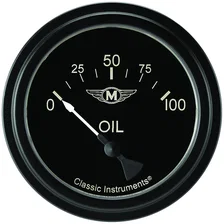Moal 2-5/8" Oil Pressure Electric Gauge (100 PSI) image 1