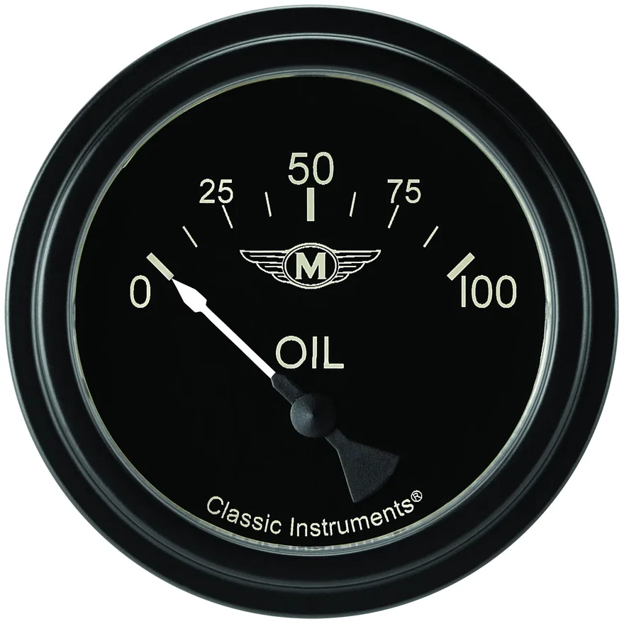Moal 2-5/8" Oil Pressure Electric Gauge (100 PSI)