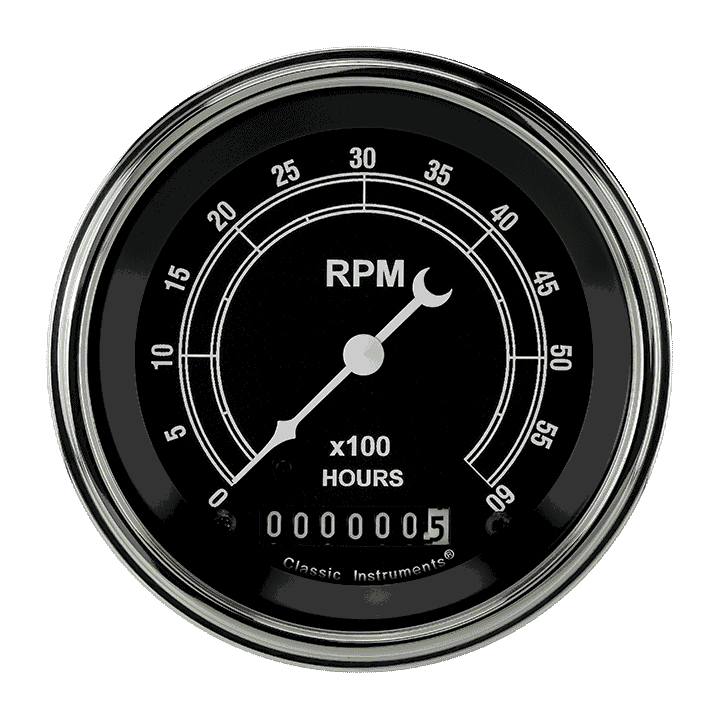 Traditional 3-3/8" Tachometer Gauge