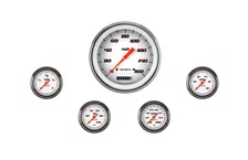Velocity White Full Sweep Five Gauge Set GM image 1