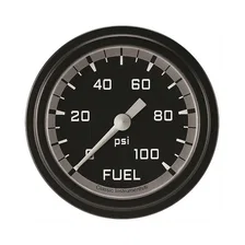 Autocross Gray 2-5/8" Fuel Pressure Gauge (100 PSI) image 1