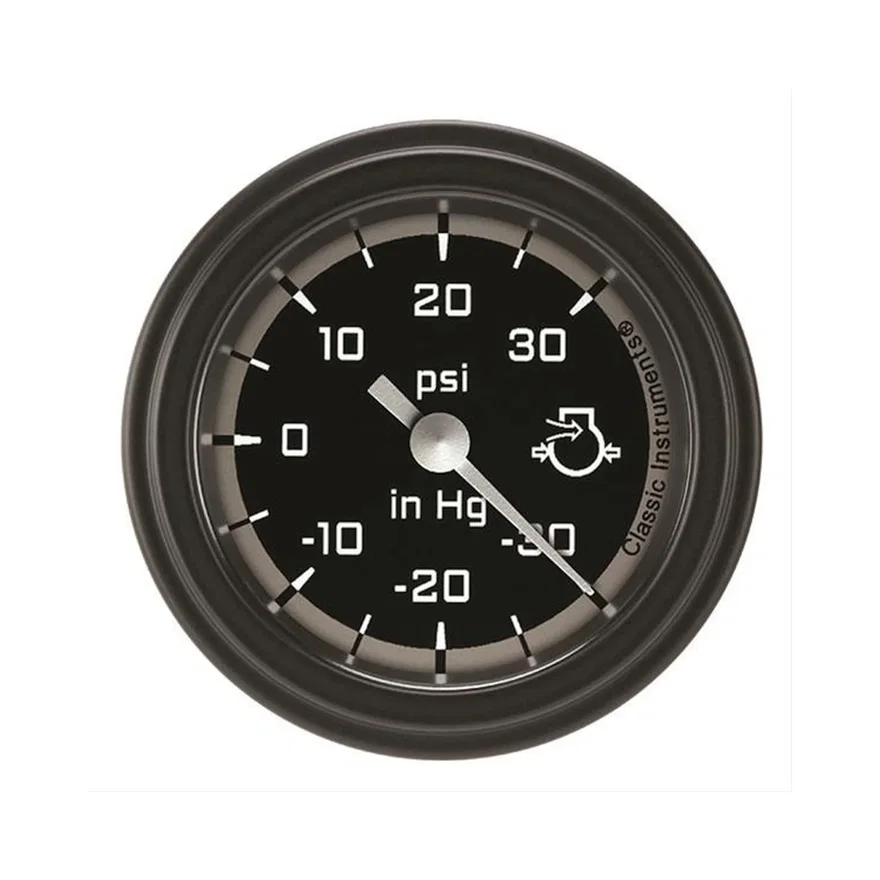 Autocross Gray 2-1/8" Boost/Vacuum Gauge