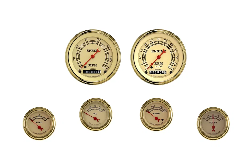 Vintage Series Six Gauge Set - GM