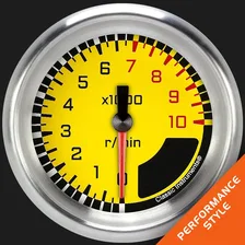 AutoCross Yellow 2-5/8" Tachometer Gauge image 1