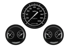 AutoCross Gray 5" Speedometer with Two 3" Dual Gauges image 1