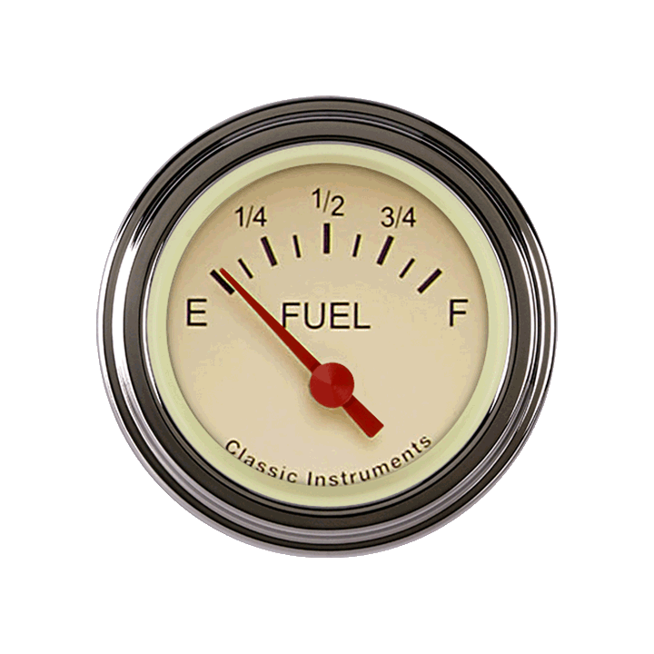 Tetra Series, Tan Fuel Level Gauge (0-90 Ohm)