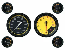 Autocross Yellow Six Gauge Set image 1