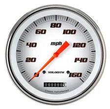 Velocity White 5" Speedometer Gauge (160 MPH) image 1