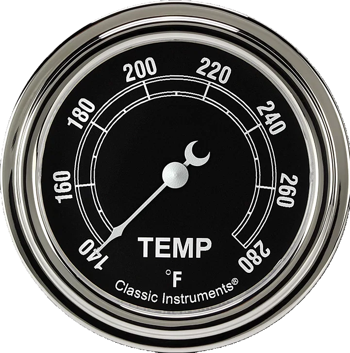 Traditional 2-5/8" Short Sweep Water Temperature Gauge