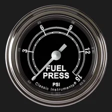 Traditional 2-1/8" Fuel Pressure Gauge (15 PSI) image 1