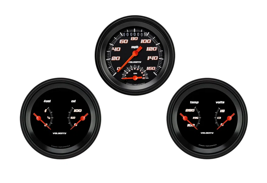 Velocity Black Series Three Gauge Set