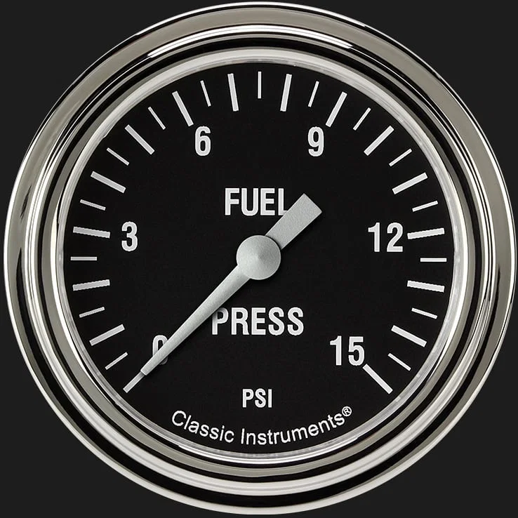 Hot Rod 2-5/8" Fuel Pressure Gauge (15 PSI)