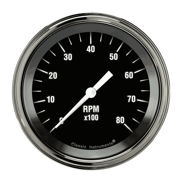 Hot Rod 3" Tachometer Gauge (8000 RPM)