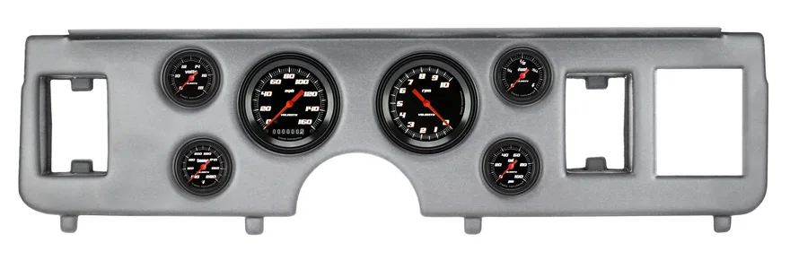 1979-86 Ford Mustang Velocity Black Six Gauge Set