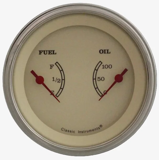 Vintage 3" Dual - Fuel & Oil