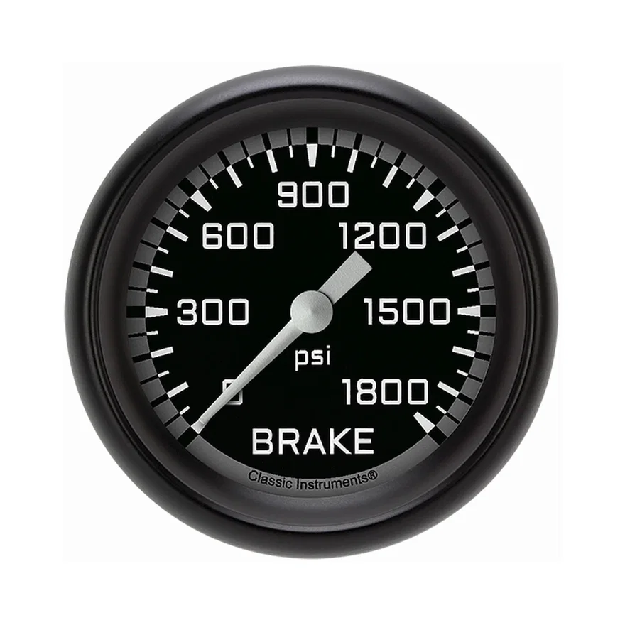 Autocross Gray 2-5/8" Brake Pressure Gauge