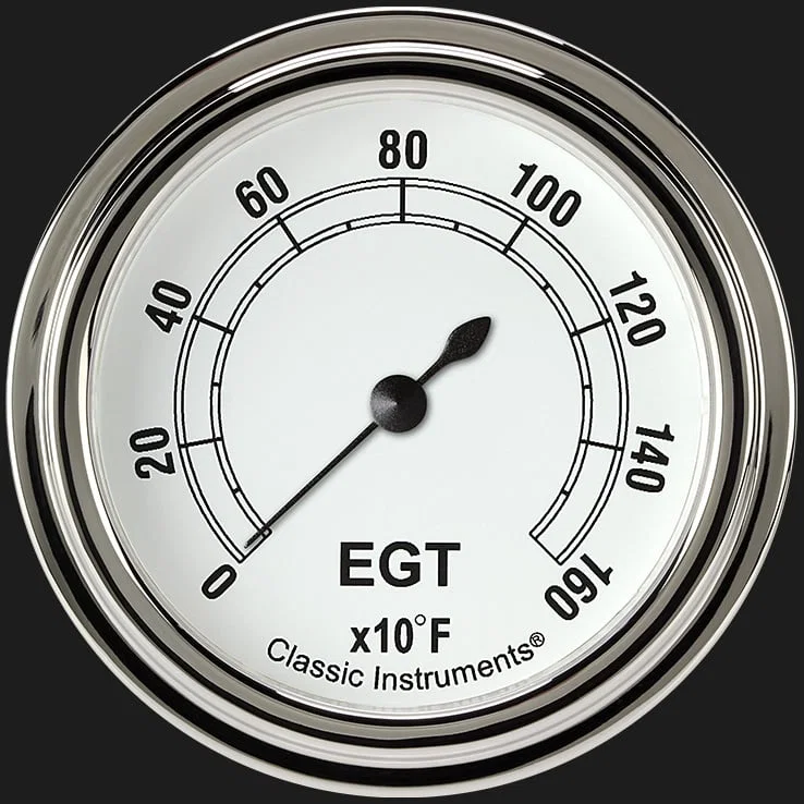 White 2-5/8" Exhaust Gas Tempature Gauge