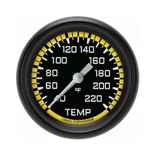 Autocross Yellow 2-5/8" Stock Eliminator Temp Gauge image 1