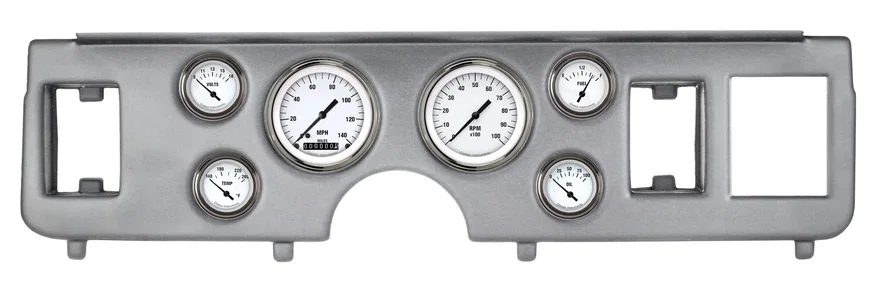1979-86 Mustang White Hot 6 Gauge Set Ford